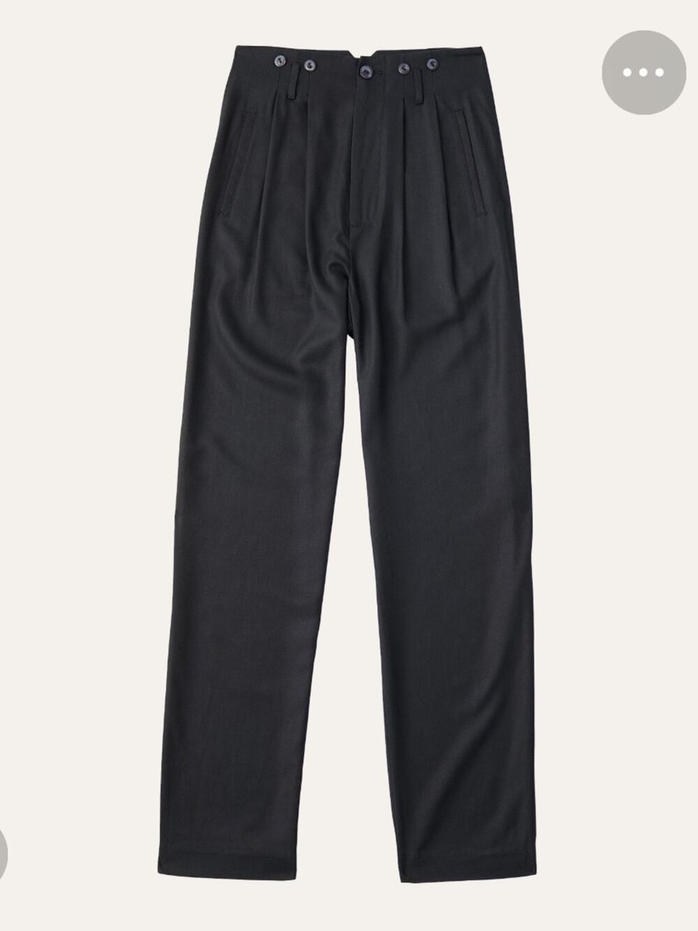 J. Peterman Silk Twill Glamour Women's Pants Navy Blue Size 12